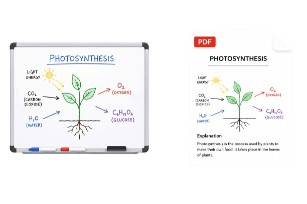 Classroom Whiteboard to PDF Conversion